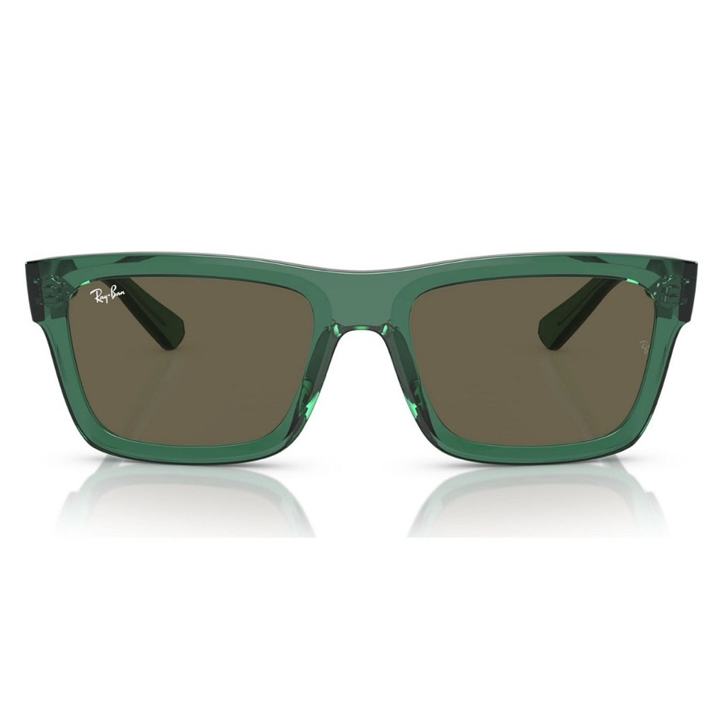 Ray-Ban Warren Emerald Green Rectangular Sunglass… - image 1